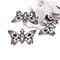 1, 4 or 20 Pieces: Silver Moth Coffin with Skulls Charms